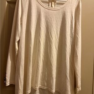 Long Sleeve Cream Top